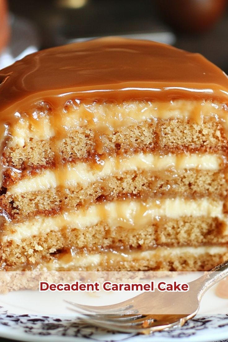 a piece of cake sitting on top of a white plate