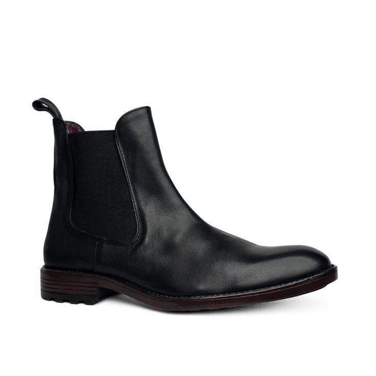 Crafted Of Genuine Leather, These Chelsea Boots Are Designed With A Rubber Non Slip Sole. Ideal For Formal Or Casual Outfits. Upper: 100% Leather. Linin: 100% Leather. Insole: 100% Leather. Almond Toe. Rubber Non Slip Sole. Antibacterial And Breathable Lining. Ankle-high Leather Shoes With Leather Sole For Work, Black Plain Toe Chelsea Boots With Leather Sole, Business Slip-on Chelsea Boots With Leather Footbed, Formal Black Chelsea Boots With Leather Footbed, Classic Chelsea Boots With Textured Sole And Round Toe, Black Chelsea Boots With Leather Lining, Casual Leather Chelsea Boots With Textured Sole, Ankle-high Leather Shoes With Leather Lining For Work, Classic Chelsea Boots With Textured Sole For Fall