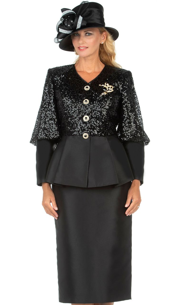 Mia By Giovanna Church Suits And Dresses Fall And Holiday 2023. Perfect item for church events or any special occasions. Elegant Black Set For Fall, Elegant Black Sets For Fall, Elegant Black Fall Outfit Sets, Elegant Black Sets For Workwear, Tailored Black Sets For Fall, Elegant Black Suits For Fall, Elegant Black Fall Suits, Elegant Evening Sets For Fall, Elegant Formal Sets For Holiday