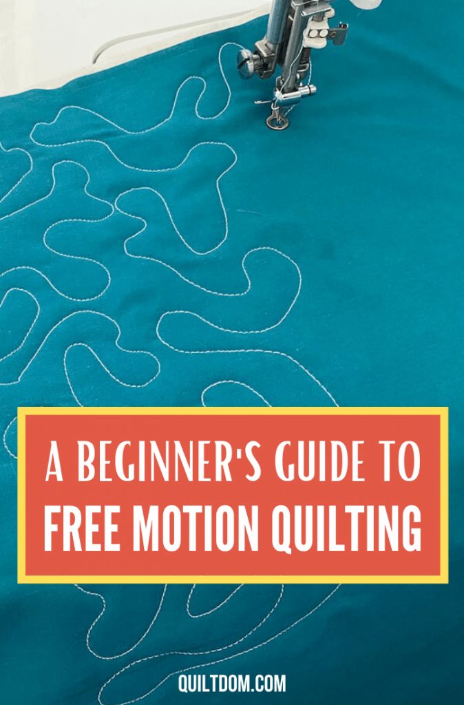 a beginner's guide to free motion quilting with text overlay that reads, a beginner's guide to free motion quilting