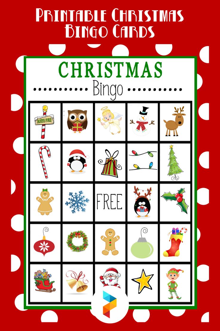 printable christmas bingo game for kids