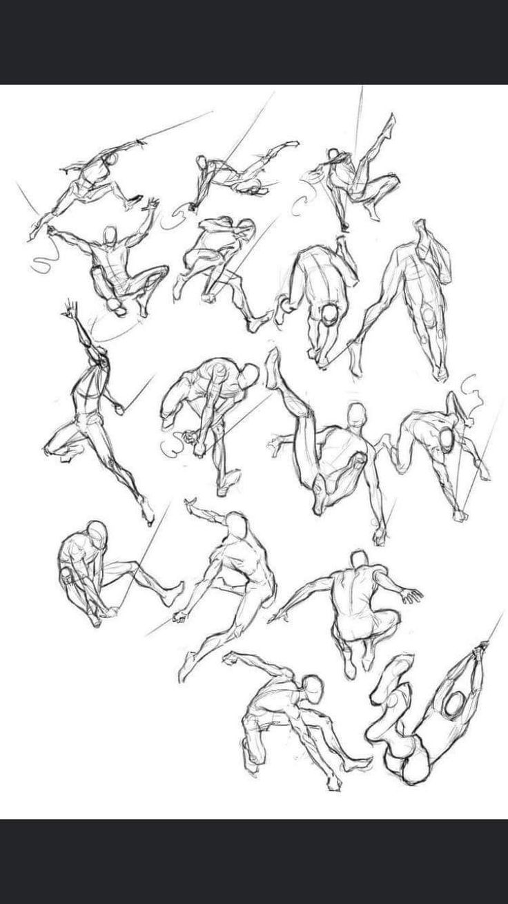 an image of a drawing of people doing different poses