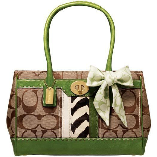 NWT COACH HAMPTONS LG SIGNATURE ZEBRA TOTE BAG PURSE SATCHEL W/ GREEN C SCARF THANK YOU FOR LOOKING! Up for your consideration Beautiful Coach Hamptons Large Signature Zebra Tote, Style no. 11561. This is one of the most sought coach collection combine with iconic KHAKI signature C jacquard fabric and wonderful animal zebra fur stripe accent. Trim with luxurious green leather with awesome stitches and complete with coach embossed hang tag, iconic turnlock closure and whimsical silk signature C b Discount Coach Bags, Coach Bags Outlet, Coach Handbags Outlet, Cheap Coach Handbags, Cheap Coach Bags, Bag Jeans, Nice Place, Cheap Handbags, Coach Outlet