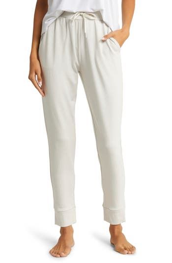 These ultrasoft and breathable joggers with an elastic/drawstring waist are the perfect go-to when you want to cozy up on the couch. 70% viscose, 26% acrylic, 4% spandex Machine wash, tumble dry Imported Relaxed Fit Drawstring Sweatpants For Lounging, Lounging Sweatpants With Drawstring And Relaxed Fit, Comfortable Loungewear Activewear With Drawstring, Loose Fit Drawstring Sweatpants For Lounging, Loosely Fitted Sweatpants With Drawstring For Loungewear, Relaxed Fit Drawstring Joggers For Loungewear, Relaxed Fit Joggers With Elastic Cuffs For Lounging, Comfy Joggers With Elastic Waistband For Spring, Athleisure Joggers With Elastic Waistband For Loungewear