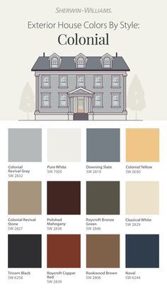 the exterior house colors by style colonial