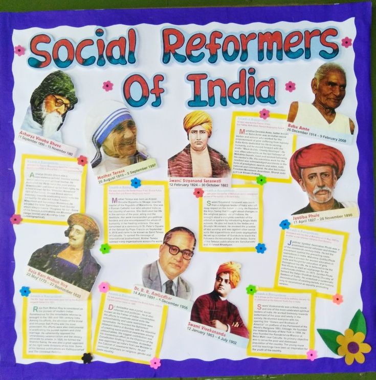 Social Reformers of india Social Science Bulletin Board Ideas, Social Reformers Of India Chart, Social Science Chart Ideas, Indian History Project Ideas Creative, Social Reformers Of India, Charts For Classroom Decoration, Social Studies Teaching Strategies, Women History Month Bulletin Board, Social Reformers