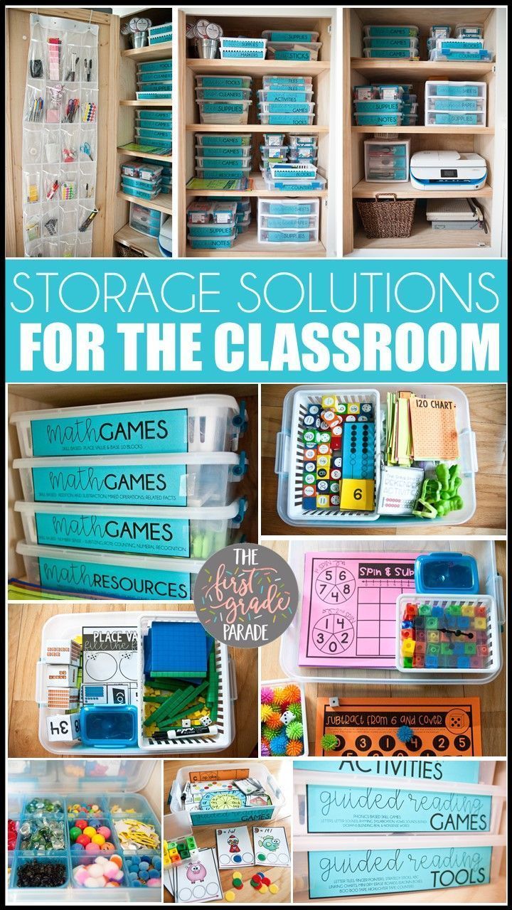 the storage solution for the classroom