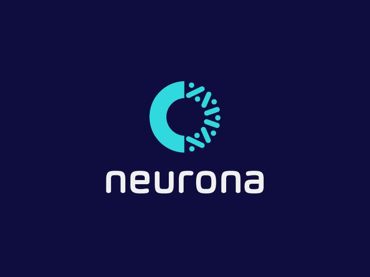 the logo for nerona is shown on a dark background with blue and white colors