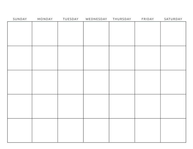 a blank calendar is shown in this image