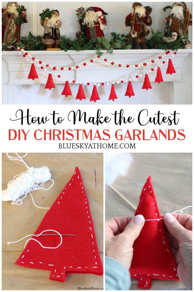 how to make the cutest diy christmas garlands