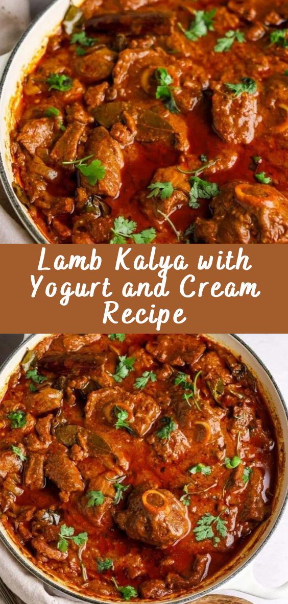 lamb kalya with yogurt and cream recipe