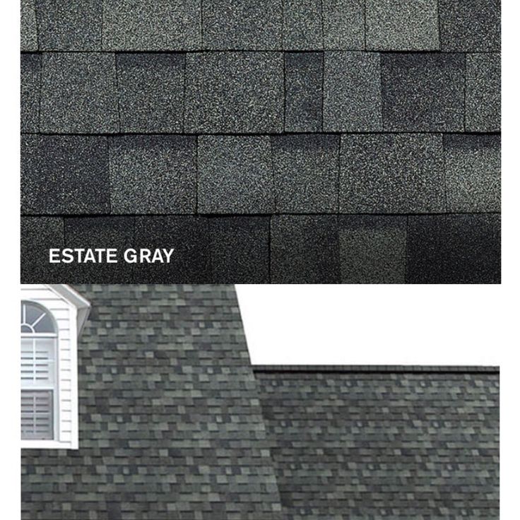 two different types of roofing shingles with the same color and size as shown above