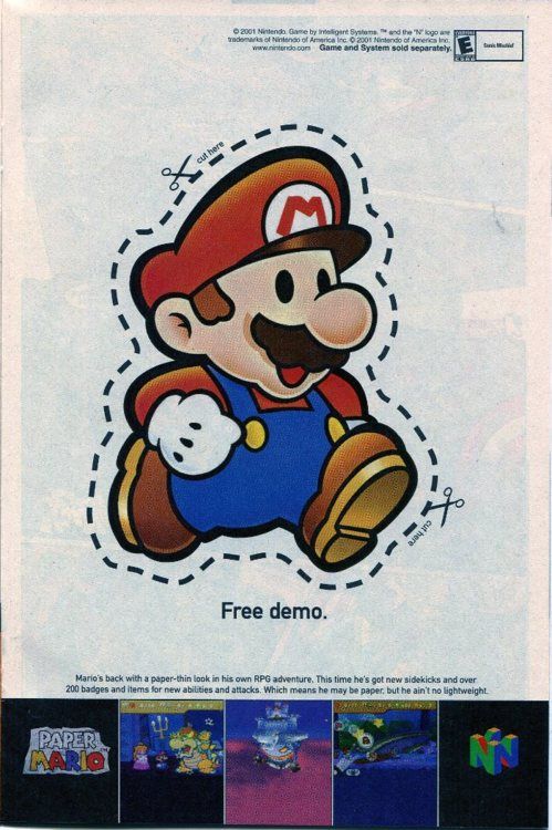 an advertisement for the nintendo game super mario