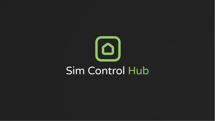 the logo for sin control hub, which is designed to look like an appliance