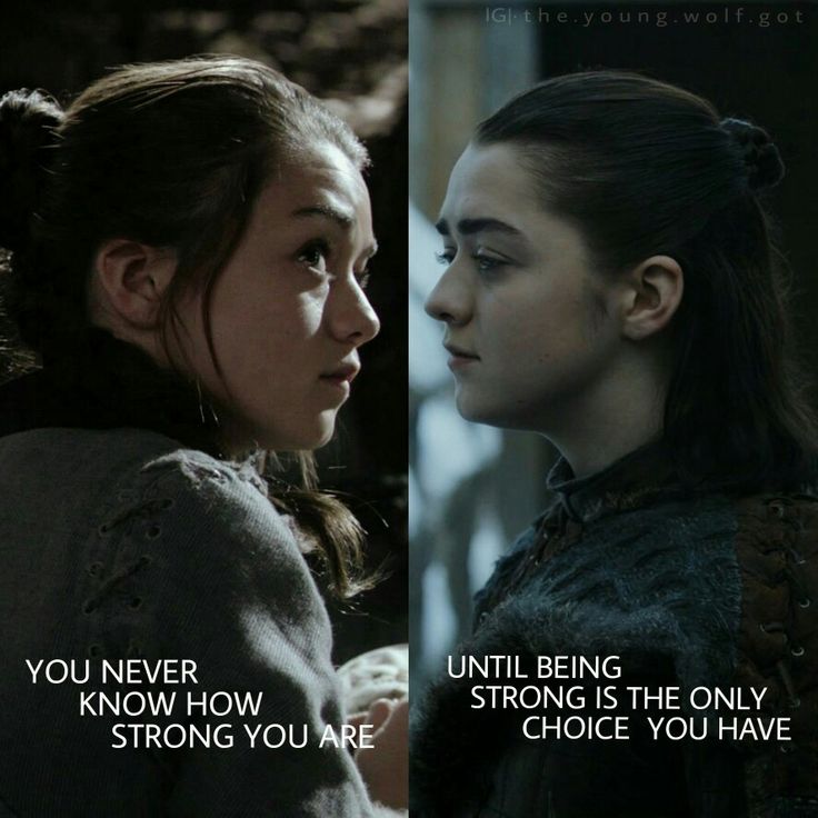 game of thrones season 3 episode 2 poster with two women facing each other and the caption'you never know how until being strong