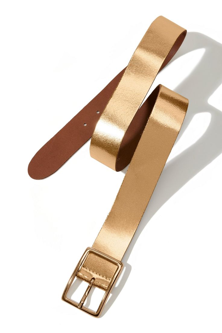 A soft leather belt you'll want in every color, this modern classic style is finished with a polished adjustable buckle closure. Belt Gold, Modern Classic Style, Women's Shoes Accessories, Square Stone, Gold Shop, Boston Proper, Black Choker, Dress Barn, Classic Gold