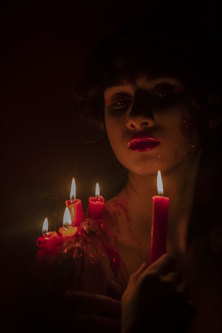 Wax Play Photography, Ambient Aesthetic, Goth Female, Fire Ritual, Candle Photoshoot, Halloween Shoot, Holding Candle, Netflix Horror, Horror Photography