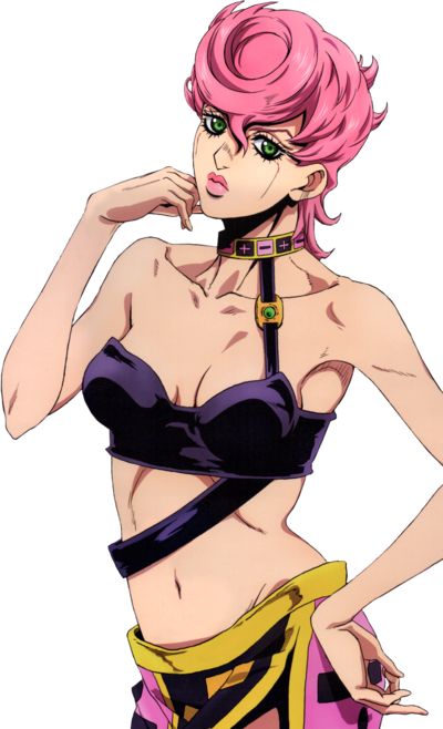 Trish Una - JoJo's Bizarre Encyclopedia | JoJo Wiki Giogio's Bizarre Adventure, Jojo Wiki, Trish Una, Pink Eyes, Jojo Bizzare Adventure, Spice Girls, Jojo Bizarre, Jojo's Bizarre Adventure, Anime Shows