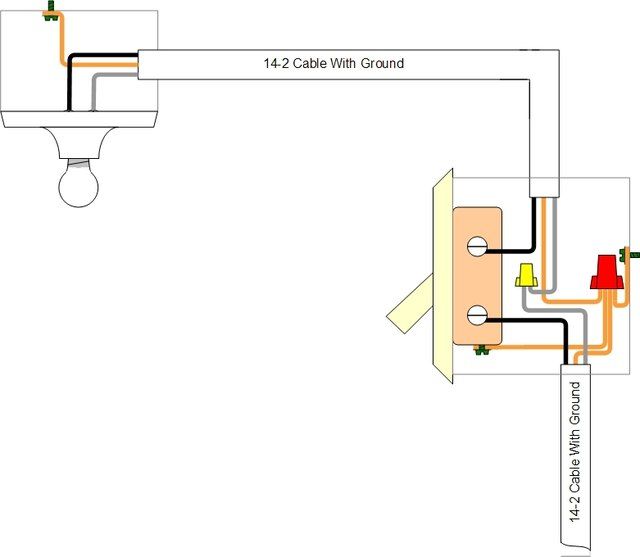 an electrical wiring diagram with two switches and one light switch in the same room,