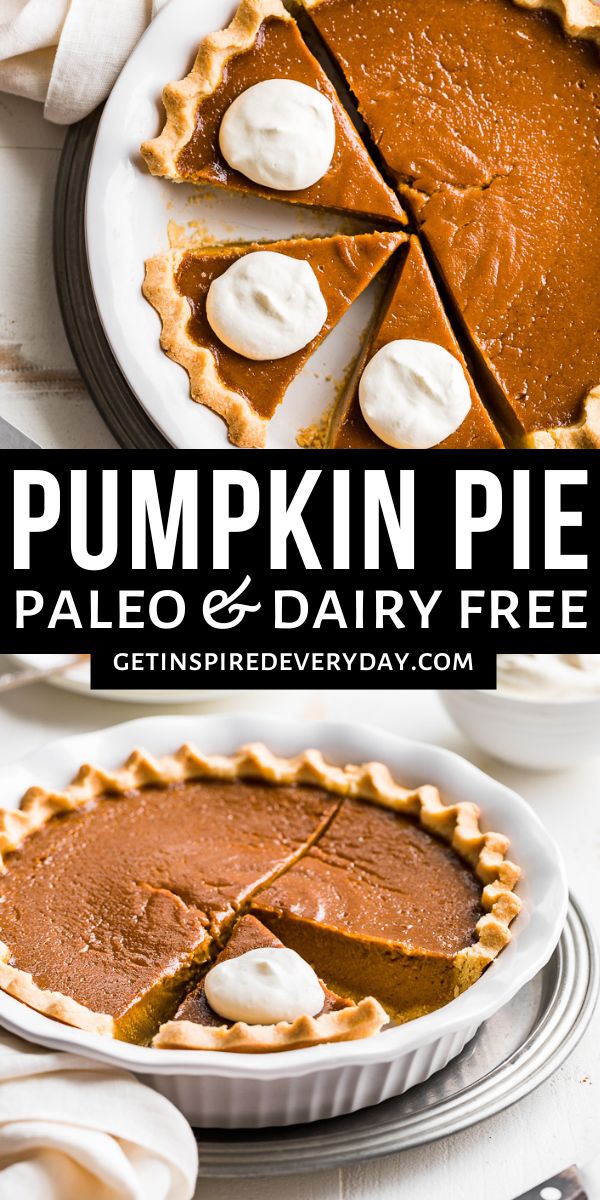 this pumpkin pie is made with palen and dairy