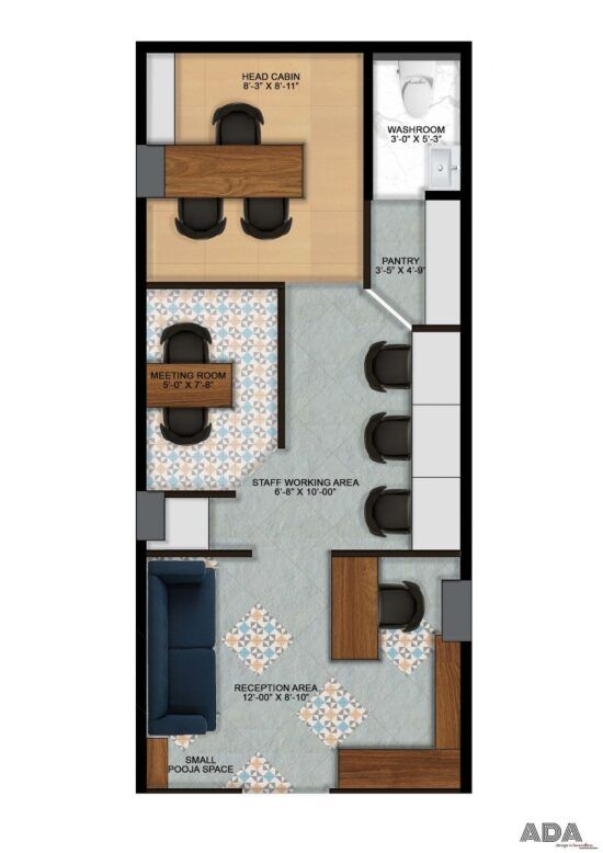 the floor plan for a small apartment