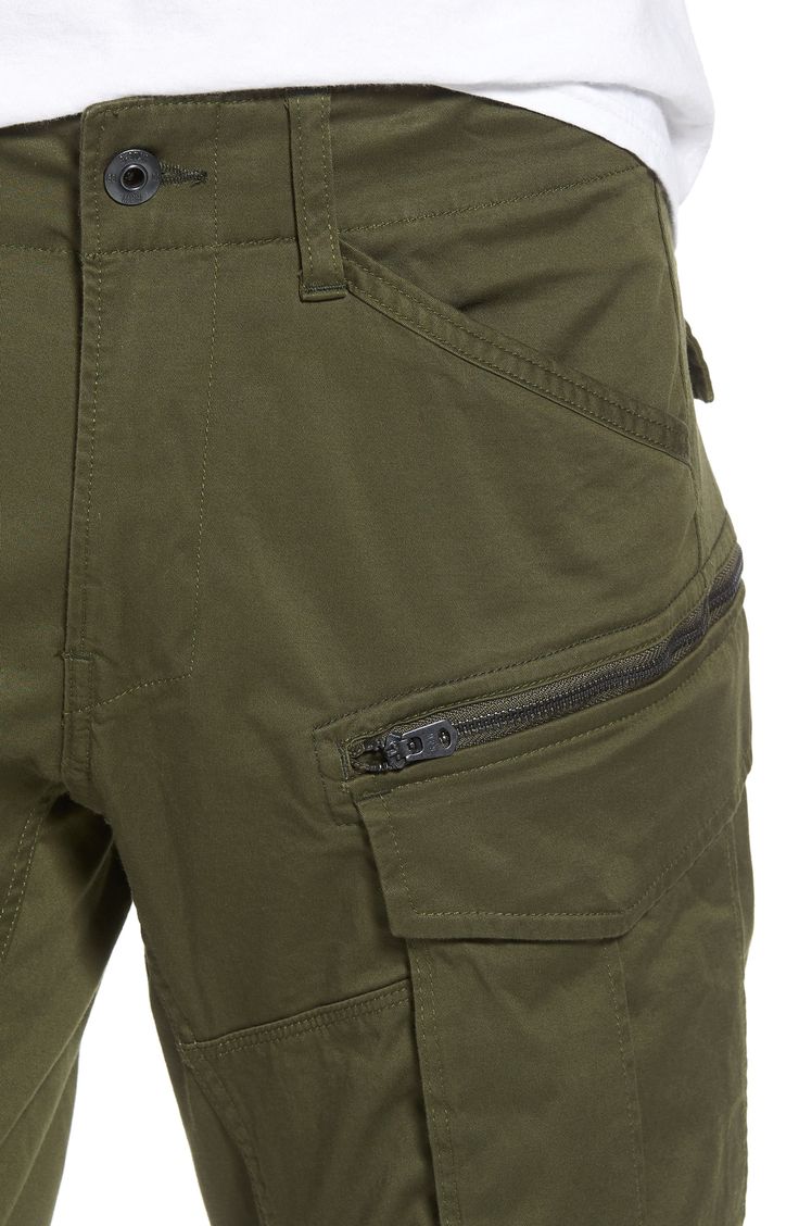 Stretch-cotton pants in a tapered profile rock a modern, utilitarian look with cargo-style pockets and ergonomic seaming for a more active fit. 32" inseam; 14" leg opening; 10" front rise; 15" back rise (size 32) Zip fly with button closure Side slant pockets; back flap pockets; side cargo pockets 97% cotton, 3% elastane Machine wash, dry flat Imported Functional Cargo Pants With Cargo Pockets For Work, Functional Cargo Pants With Multiple Pockets For Work, Functional Straight Leg Cargo Pants, Utility Cargo Pants With Hip Pockets For Outdoor, Utility Cargo Pants With Hip Pockets For Outdoor Activities, Outdoor Tapered Leg Bottoms With Cargo Pockets, Utility Cargo Pants With Tapered Leg, Outdoor Tapered Leg Pants With Cargo Pockets, Cargo Pants With Functional Pockets For Outdoor Activities