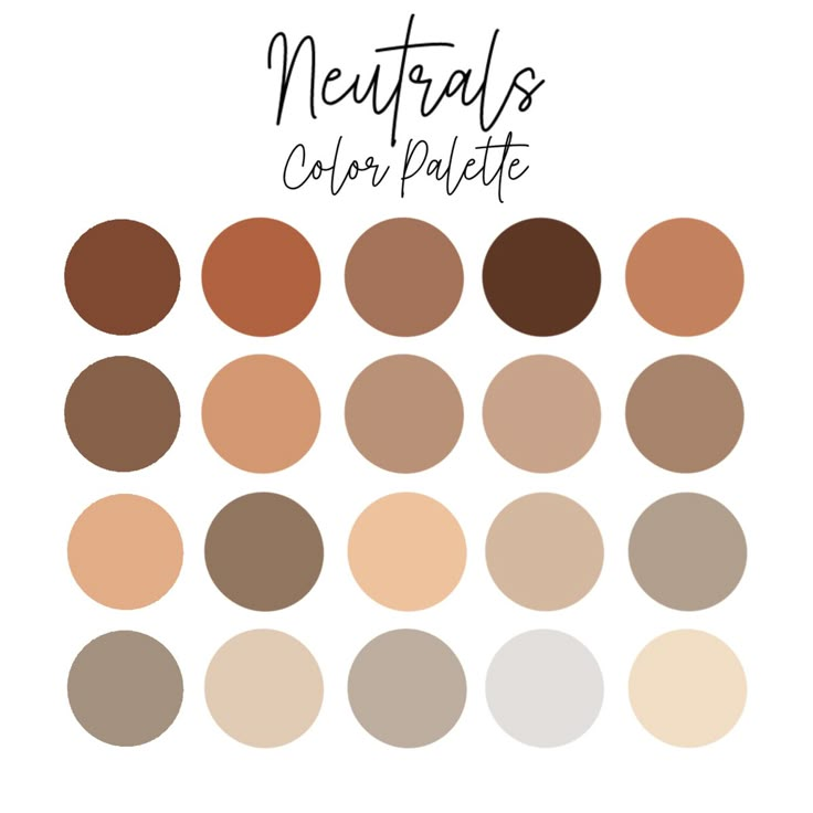 neutral color palettes with the words neutral on them