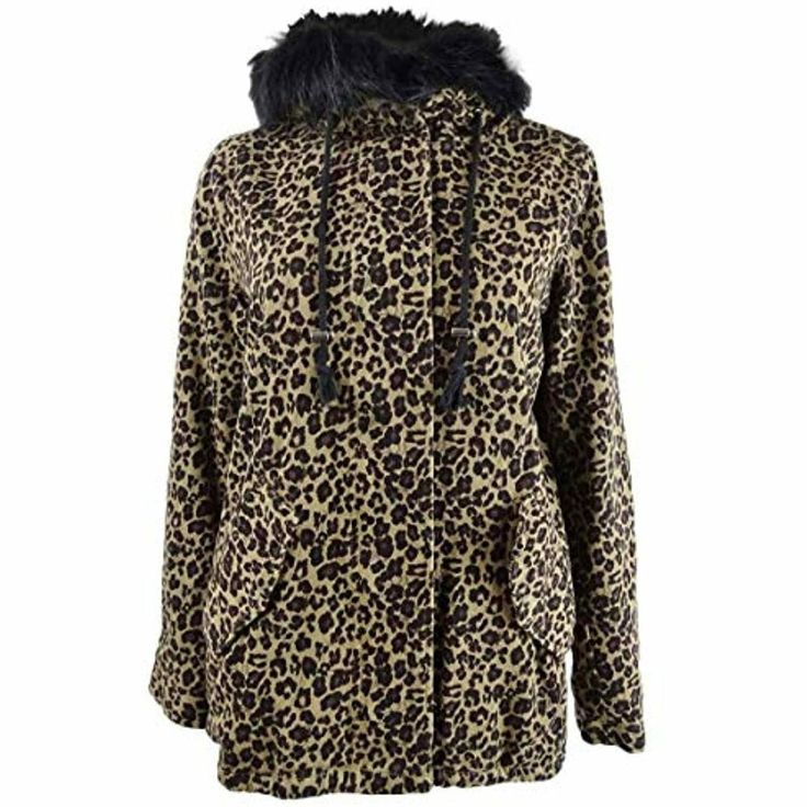 Jou Jou Juniors' Leopard-Print Faux Fur-Trim Hooded Jacket, Brown, Size Xs, Nwt 1 Day Handling Time From Houston,Tx Satisfaction Guaranteed Or Your Money Back! New Items Are Added Every Week. Brand: Joujou Style: Jacket Size: Xs Material: Cotton, Acrylic, Modacrylic, Polyester Condition: New With Tags Sku: Rack 70 - 5054 Arm Pit To Arm Pit: 20" (Laid Flat. Unstretched) Length: 29.5" Sleeves: 24" Shipping All Items Are Shipped From Houston,Tx,77477. Your Paid Item Will Ship In 1 Business Day With Fall Hooded Jacket With Faux Fur Trim, Casual Hooded Jacket With Faux Fur Trim For Fall, Corduroy Puffer Jacket, Pink Faux Fur Coat, Trendy Coat, Black Puffer Jacket, Basic Jackets, Hem Style, Faux Fur Jacket