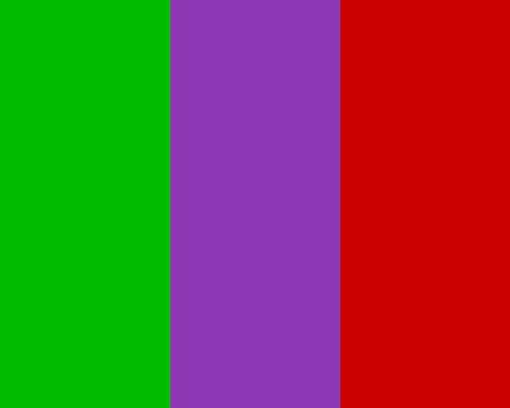 an image of a color wheel with the colors red, purple, green and blue