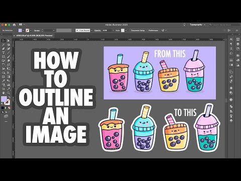 how to outline an image in adobe