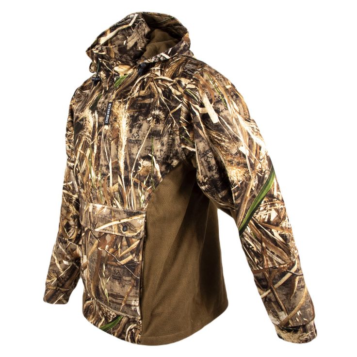 100% Waterproof; Midweight Fleece; Ultra-Stretchable; Zip-Off Visor Hood; Large Kangaroo Pocket: Perfect for Binoculars and Handwarmer Pouch; Zippered Chest Pocket; Full Taffeta Lining; Heavy Duty Quarter Zipper Hooded Windbreaker With Fleece Lining For Outdoor, Hooded Windbreaker With Fleece Lining For Hiking, Winter Camping Windbreaker With Adjustable Hood, Hooded Windbreaker With Fleece Lining, Functional Waterproof Windbreaker For Hunting, Fleece Lined Windbreaker For Outdoor Activities, Outdoor Parka With Fleece Lining, Fleece-lined Windbreaker For Outdoor Activities, Windproof Hooded Fleece Jacket For Hiking