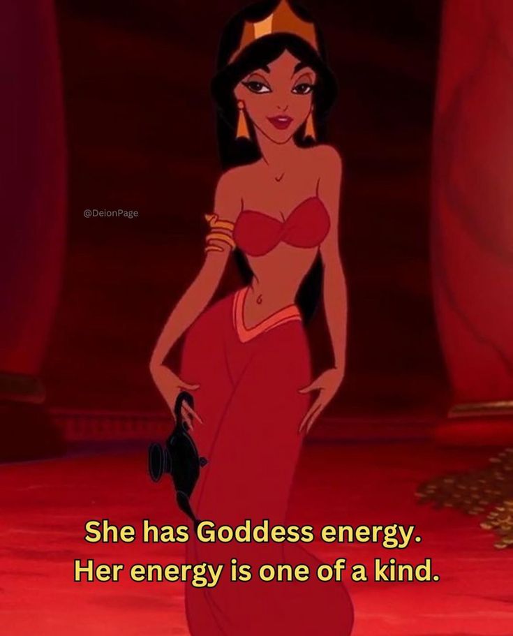 the princess from disney's animated movie, poca - poca and her energy is