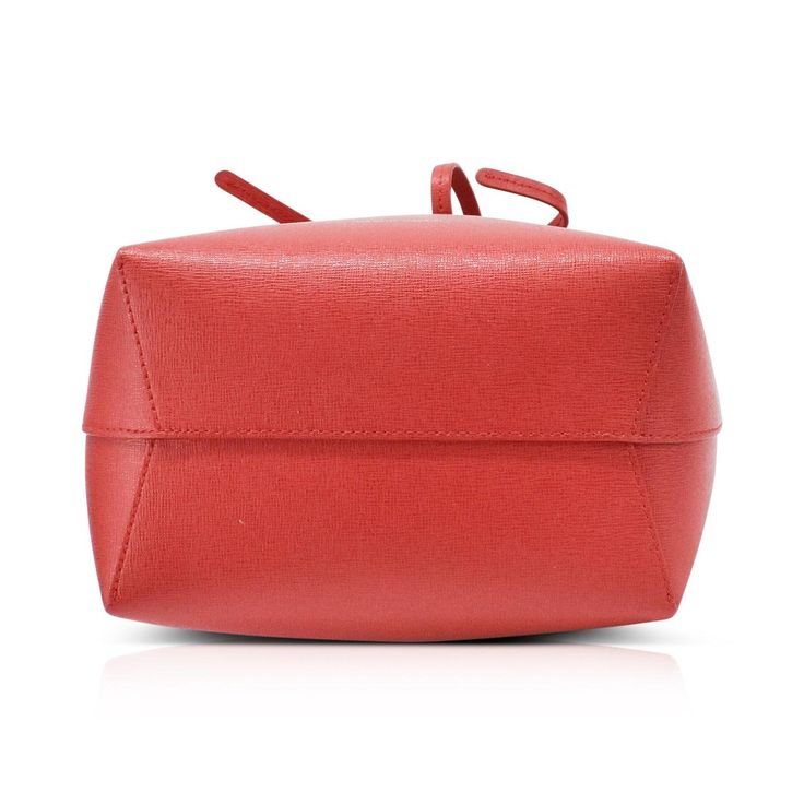 Mansur Gavriel small bucket bag in red leather with gold hardware. Features adjustable crossbody strap and top drawstring closure. Brand = Mansur Gavriel Condition = 8/10, very good. Hair-line scratches on the bottom. Dimensions = 10" x 7.75" x 4" Strap Drop =23" -27" Material = Canvas and leather Hardware = Gold SKU = 15921-3 Luxury Red Bucket Bag For Travel, Red Bucket Bag With Top Carry Handle, Red Bucket Bag With Top Carry Handle For Shopping, Modern Red Bucket Bag With Adjustable Strap, Luxury Red Pouch Bucket Bag, Modern Red Bucket Bag For Evening, Luxury Red Top Handle Bucket Bag, Red Crossbody Bucket Bag With Gold-tone Hardware, Red Shoulder Bucket Bag With Gold-tone Hardware