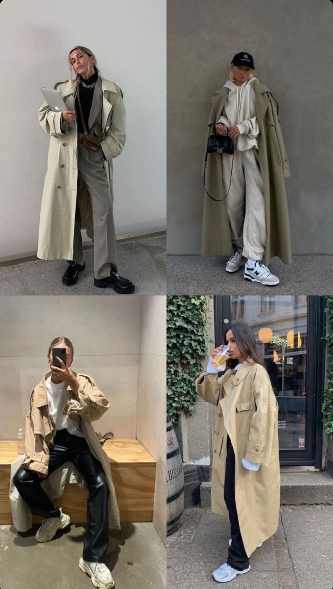 Cloudy Outfit Ideas, Trenchcoat Outfits Women, Casual Breakfast Outfit, Long Trench Coat Outfit, Airport Outfit Fall, Beige Coat Outfit, Beige Trench Coat Outfit, Trench Coat Outfit Winter, Trench Coat Outfit Ideas