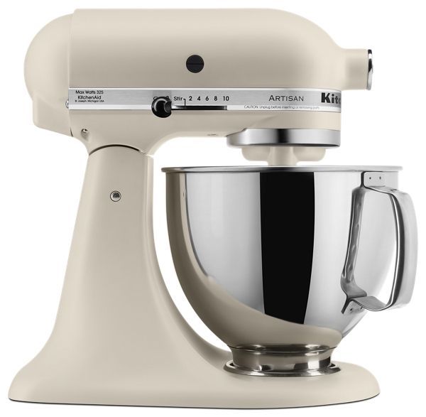 an artisan stand mixer on a white background