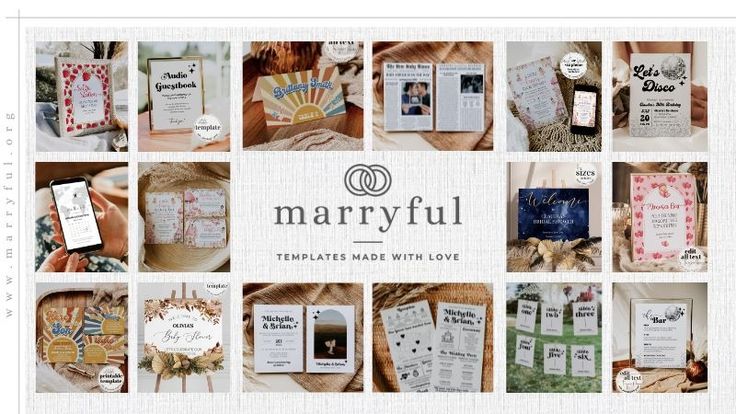 Marryful | Printable Party Invitations & Decor