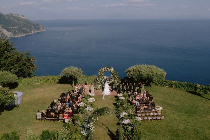 Garden Wedding ceremony at Villa Cimbrone in Ravello Amalfi Coast Villa Cimbrone Wedding, Garden Wedding Ceremony, Villa Cimbrone, Ravello Italy, Amalfi Coast Wedding, Garden Weddings Ceremony, Wedding In Italy, The Amalfi Coast, Italian Wedding