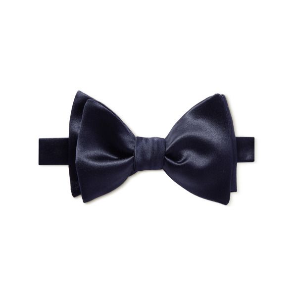 Brunello Cucinelli's bow tie is the perfect finishing touch for formal looks. It's crafted from lustrous duchesse silk and cotton-blend satin and designed to be tied by hand. At the end of the night, wear it undone for a rakish look. Fitted Pre-tied Bow For Party, Pre-tied Satin Bow For Black Tie Events, Fitted Pre-tied Tie For Party, Classic Pre-tied Satin Bow Tie, Formal Silk Decorative Bow, Classic Adjustable Bow Ties, Elegant Blue Ties, Classic Adjustable Bow For Business, Adjustable Classic Bow For Business