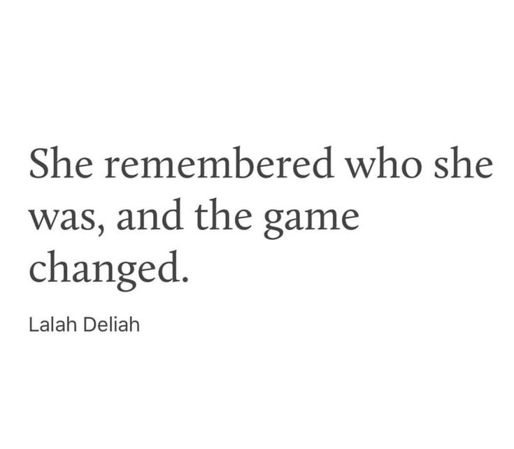 an image of a quote from the book she remembers who she was, and the game changed