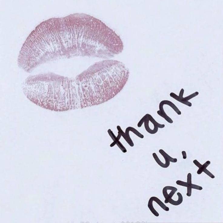 a close up of a person's lips with the words thank you next