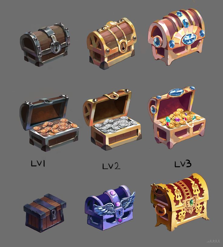 the different types of chests are shown in this image