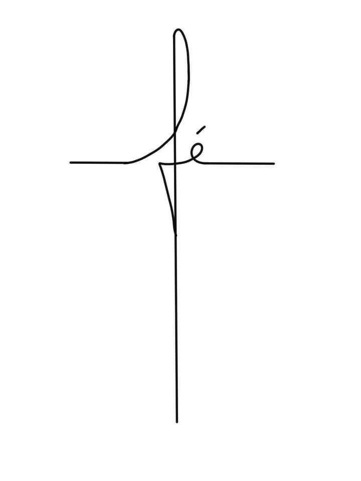 the letter k is written in cursive handwriting with a single line on it