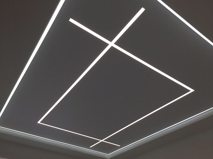 a ceiling with some lights on top of it