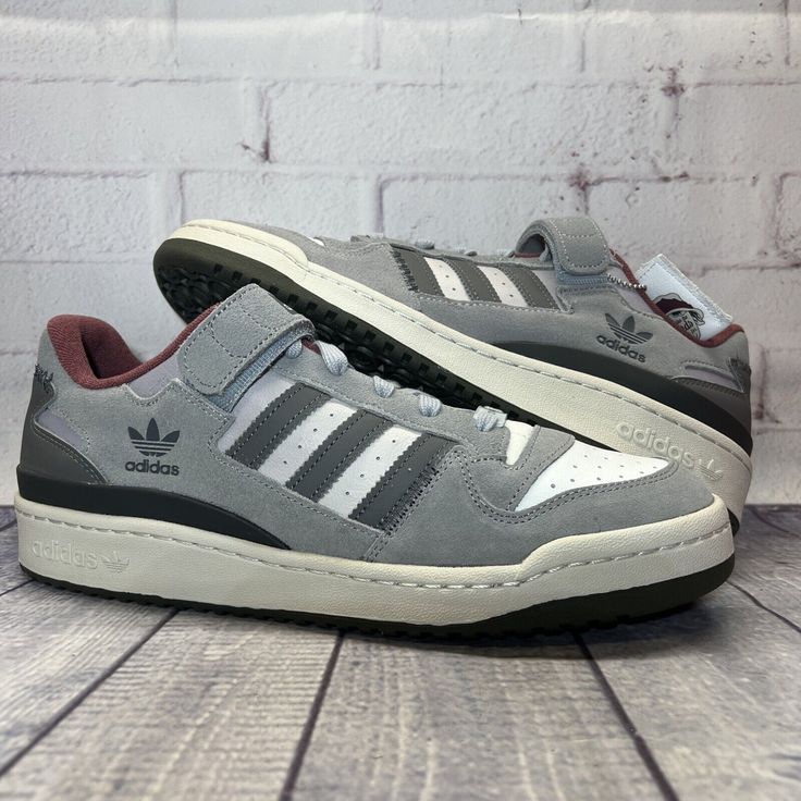 Adidas Forum Gray, Adidas Cushioned Skate Shoes, Adidas Low-top Sneakers With Vented Sides, Adidas Forum Parley, Grey Adidas Sneakers For Streetwear, Adidas High-top Synthetic Sneakers For Streetwear, Home Alone, Nice Shoes, Adidas