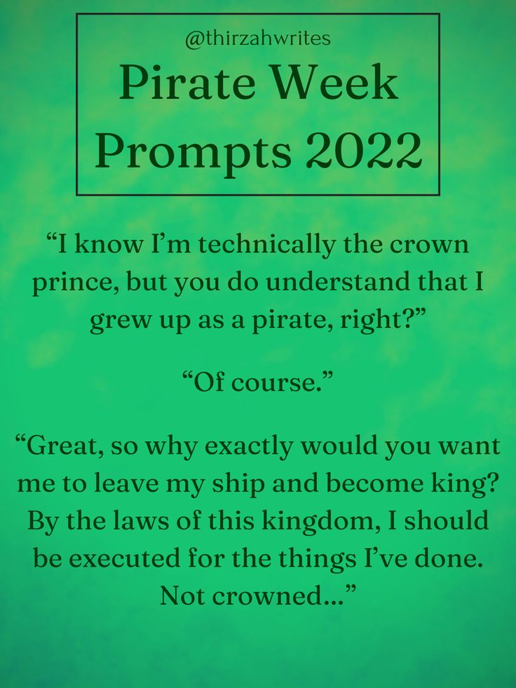 a green background with the words pirate week propps 2092 written in black on it