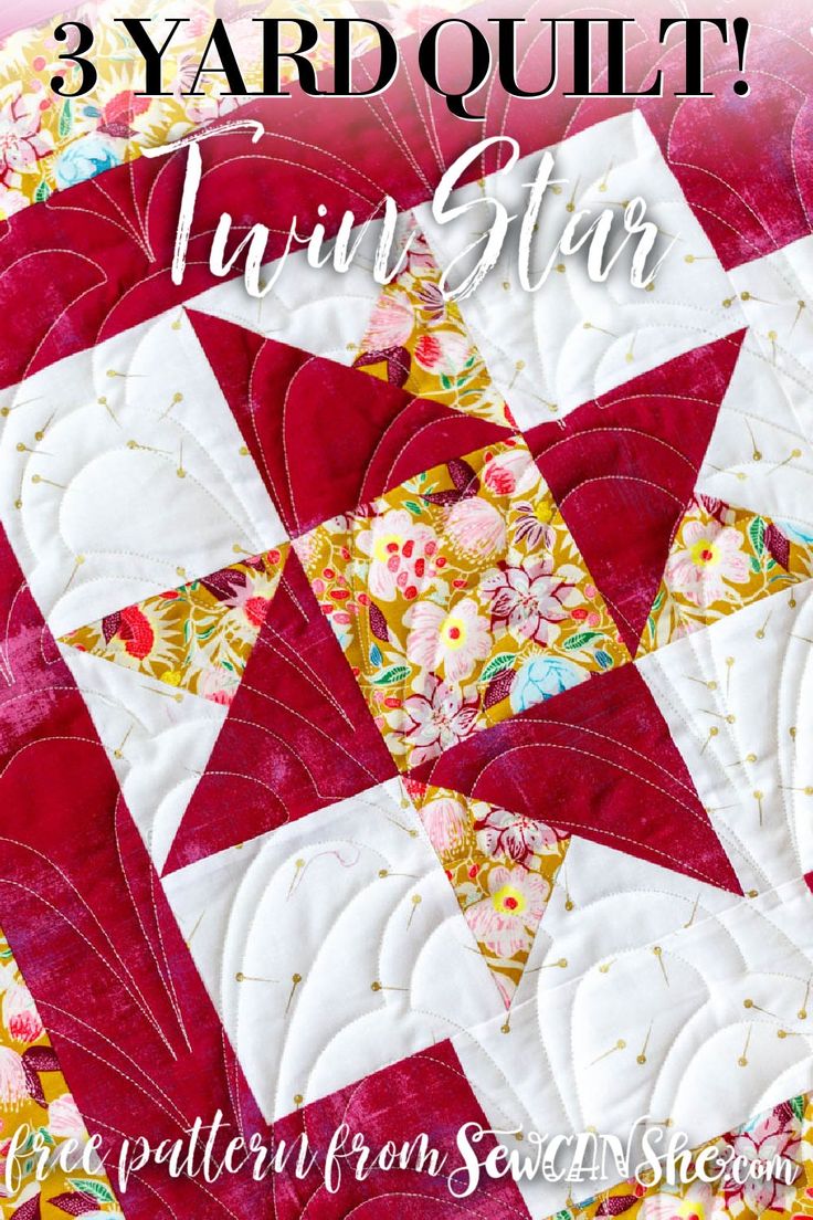 the 3 yard quilt pattern is featured in this article