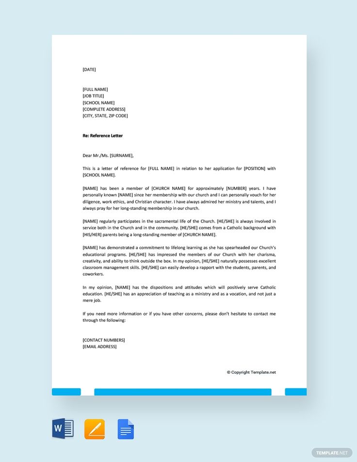 a letterhead for a company with blue trimmings on the front and bottom