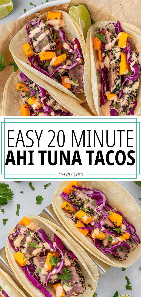 3 ahi tuna tacos Ahi Tuna Pasta, Fresh Tuna Tacos, Ahi Tuna Tacos With Slaw, Tuna Steak Tacos Recipes, Ahi Tuna Tacos Recipe, Tuna Ahi Recipes, Tuna Steak Tacos, Tuna Tacos Recipe, Ahi Tacos