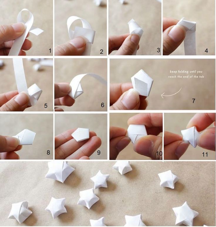 step by step instructions to make origami stars