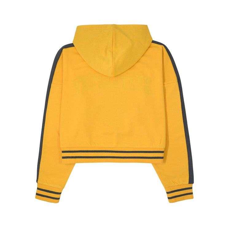 Model: FAHP2144_YELLOW Yellow Sweatshirt With Ribbed Cuffs For Spring, Yellow Ribbed Cuffs Sweatshirt For Spring, Yellow Casual Top With Ribbed Cuffs, Casual Yellow Top With Ribbed Cuffs, Yellow Cotton Sweatshirt With Ribbed Cuffs, Yellow Tops With Ribbed Cuffs For Streetwear, Yellow Streetwear Sweatshirt, Trendy Yellow Fall Sweatshirt, Trendy Yellow Sweatshirt For Fall